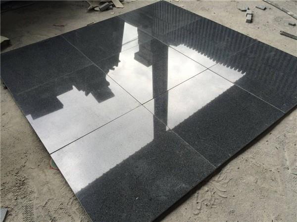 G654 dark grey granite tiles for project
