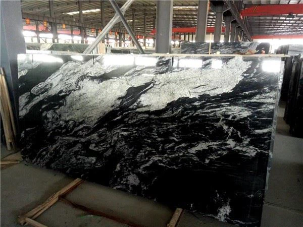 Black And White Granite Slab