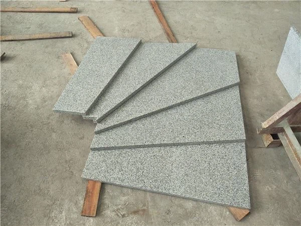Light grey G603 granite stair steps for home
