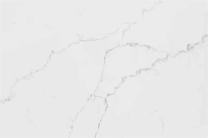 iced white quartz kitchen slab