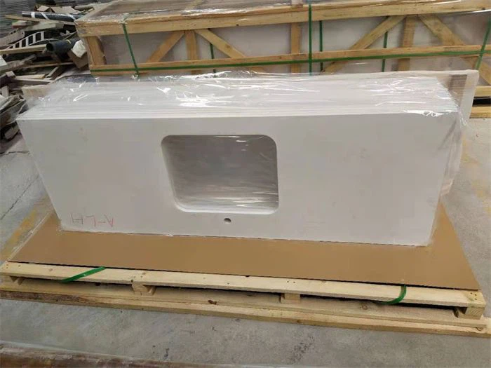 misty carrara  quartz countertops for kitchen