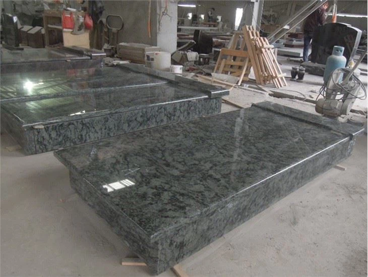 dark green granite tombstone (5)
