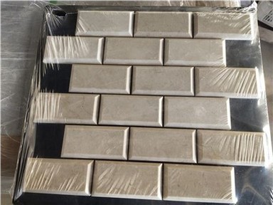 बेज मोज़ेक दीवार टाइलें