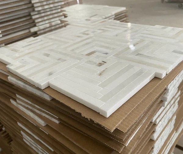 Calacatta Gold Bathroom Mosaic Tiles