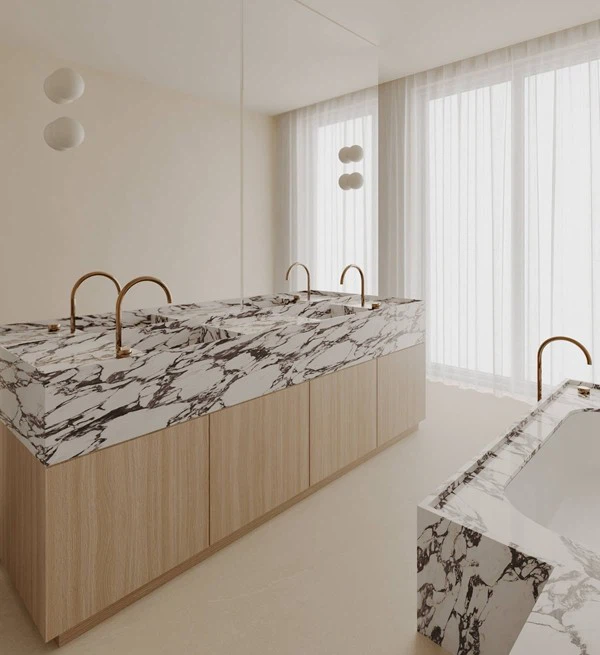 Calacatta Viola Sintered Stone Kitchen Vanity tops