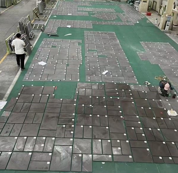 Green and Purple Marble Tiles
