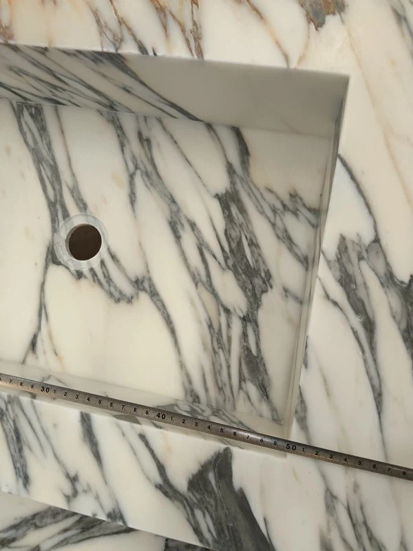 Arabescato white Marble Washing Basin
