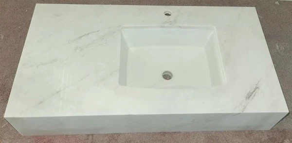 Bianco Oro Marble Bathroom Countertop